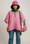 Pink and Green Poncho